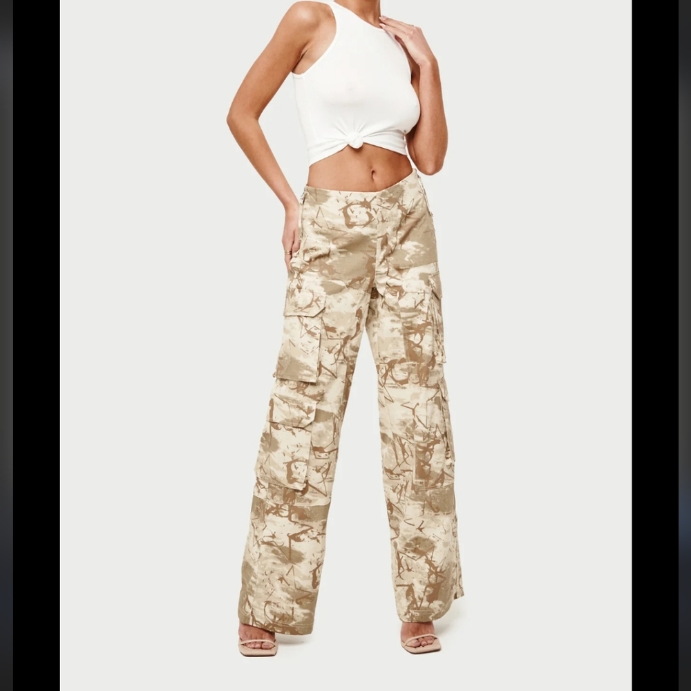 Luxe Custom Joggers Camp Adjustable Cinched Waist $68 MSRP Allure